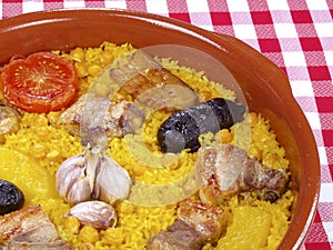 Arroz al Horno Ã¢â¬â Oven cooked rice photo